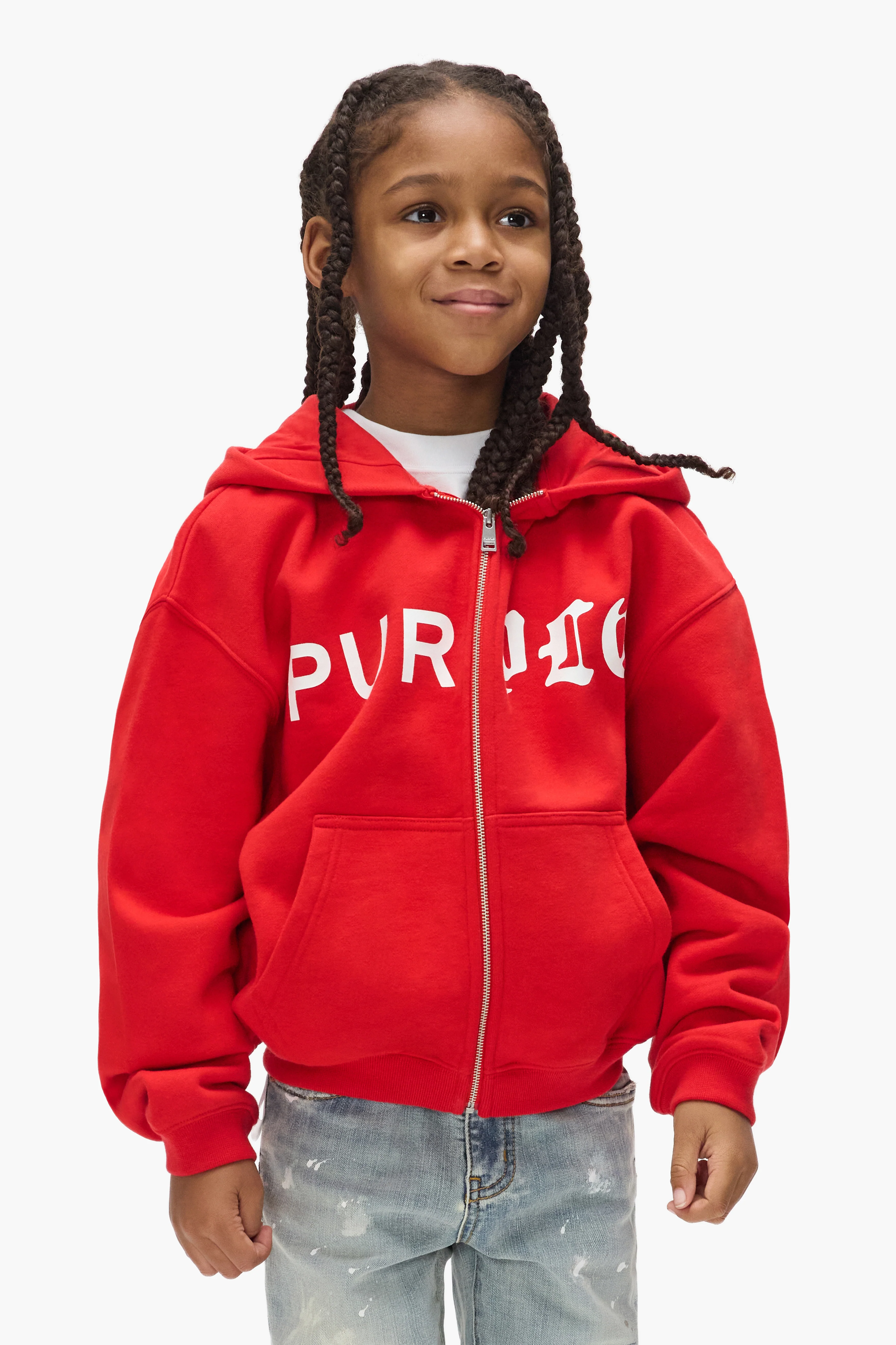 Kids' Half & Half Zip Up Hoodie