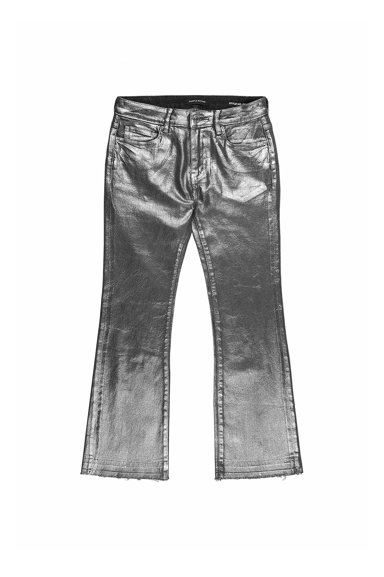 4433-silver-foil-ankle-bootcut-1.jpg Silver Foil Ankle Bootcut